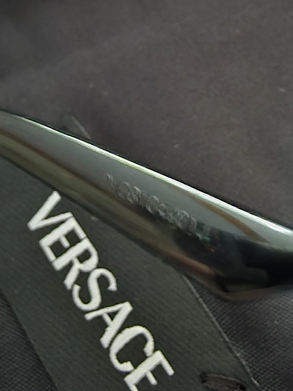 Versace VE1301 1000 Silver Eyeglasses 55-15-140 NWT Italy